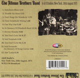 Allman Brothers Band, The "A & R Studios: New York, 26th August 1971"