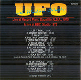 UFO : "Live At Record Plant, Sausilito, U.S.A. 1975 & Live At BBC Studio 1975"