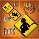 Helix ; "Eat Sleep Rock"