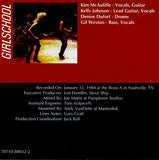 Girlschool "Live On The King Biscuit Flower Hour"