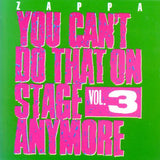 Frank Zappa "You Can't Do That On Stage Anymore Vol. 3" 2 CD