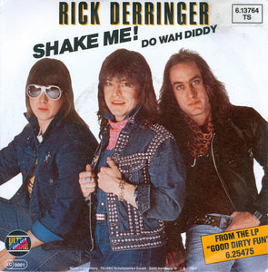 Rick Derringer "Shake Me ! " 45 Tours