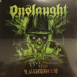Onslaught : "Live At The Slaughterhouse" 2 LP édition red vinyl 500 ex