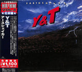 Y & T "Earthshaker = アースシェイカー" new japan édition with OBI